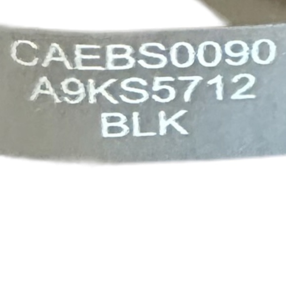 Calvin Klein Marled Chunky Knit Scarf Long Black Fringe Pom Pom Wool Blend - Picture 8 of 8